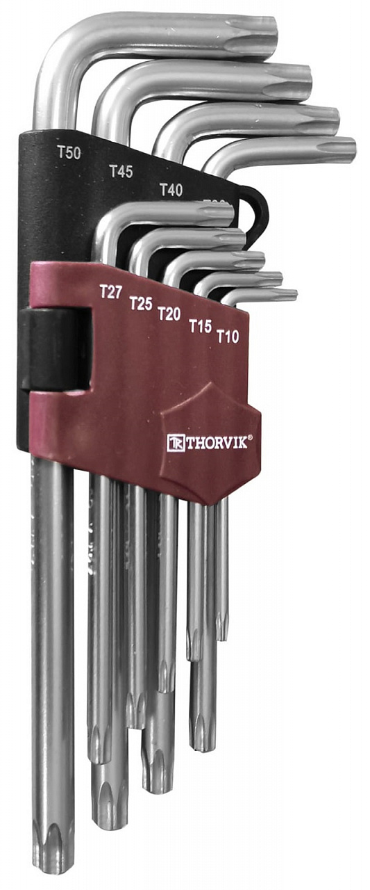 Набор ключей торцевых TORX®, Т10-T50, 9 предметов TK9S Thorvik