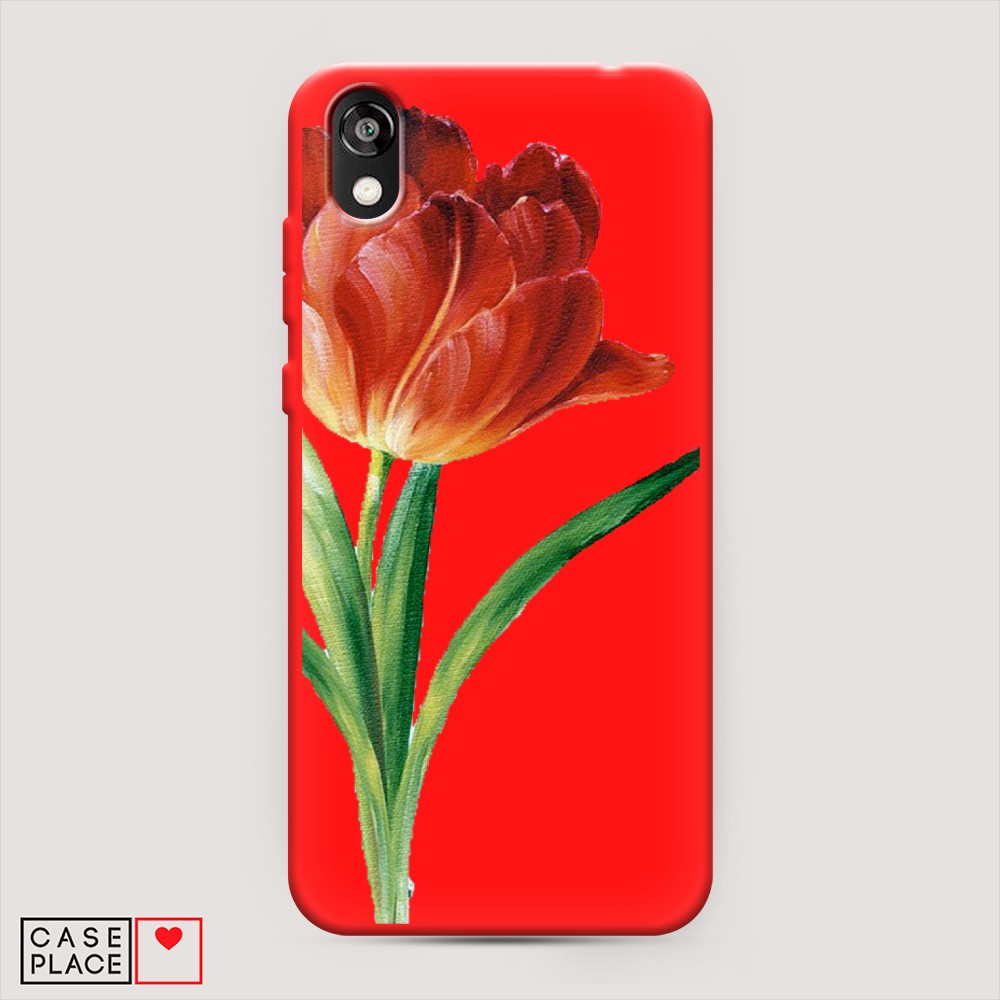 

Чехол Awog на Honor 8S "Красный тюльпан", Разноцветный, 69153-1