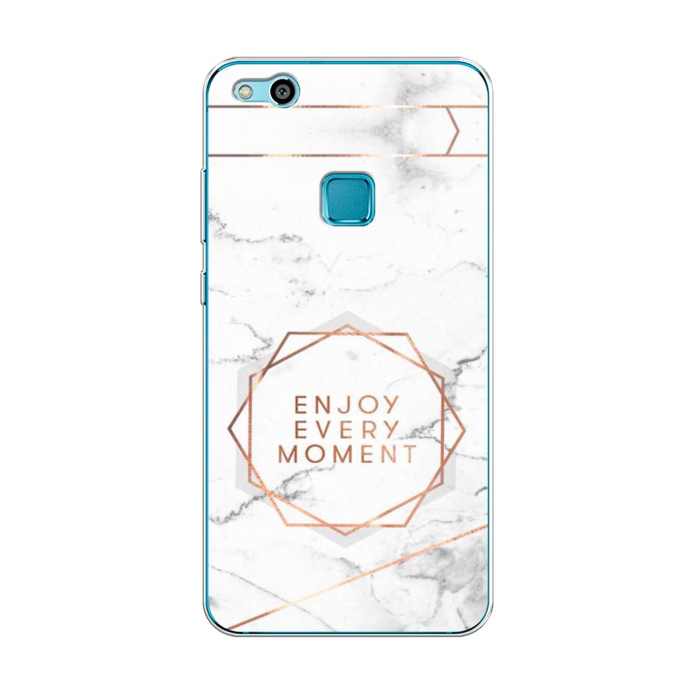 

Чехол Awog на Huawei P10 Lite "Enjoy every moment мрамор", Разноцветный, 61350-7
