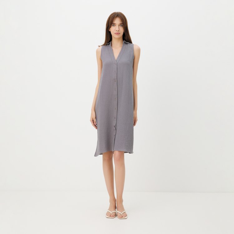 

Платье женское Maison David BLN924-1 серое XL, Серый, BLN924-1