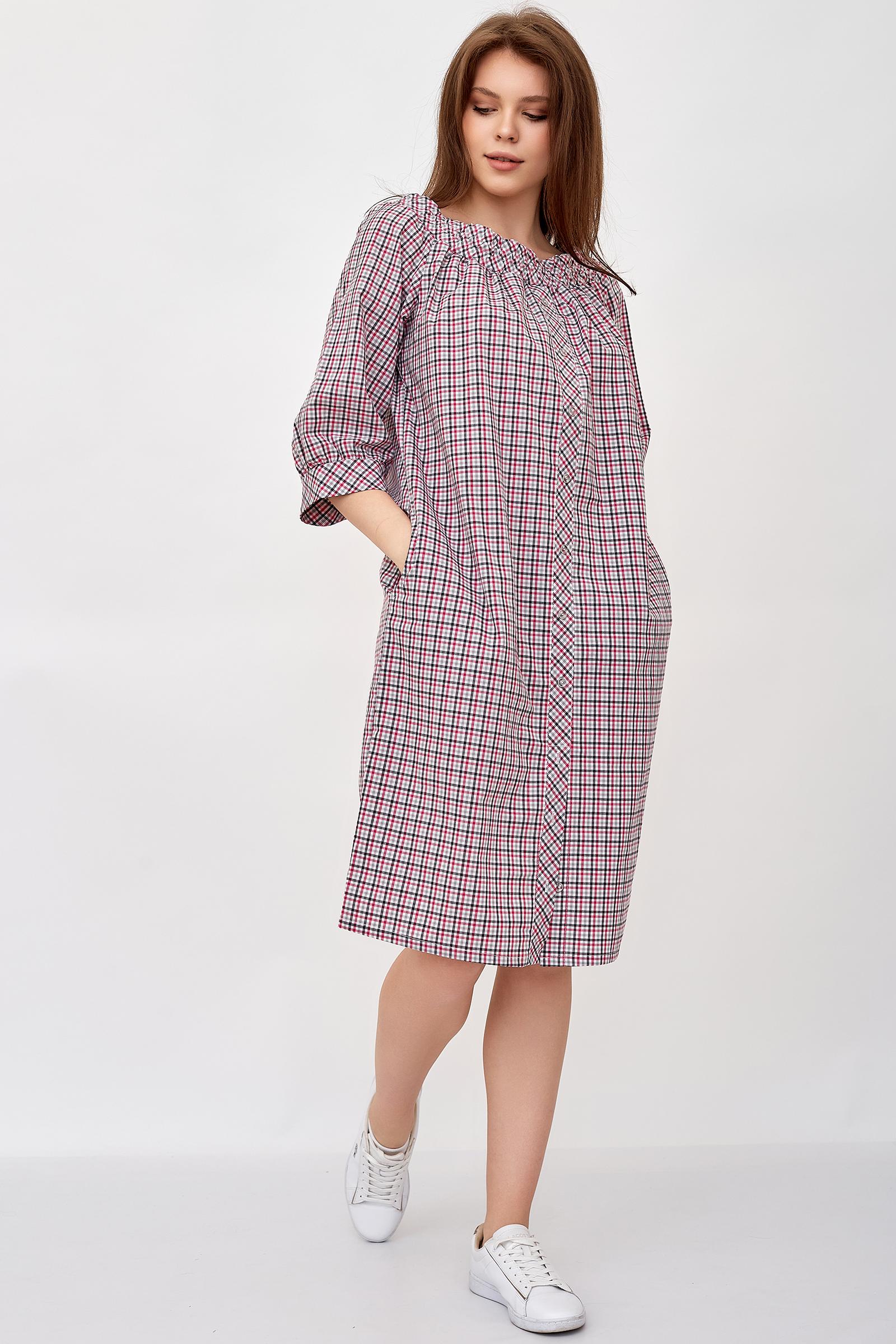 

Платье женское LikaDress 18-1673 красное 46 RU, Красный, 18-1673