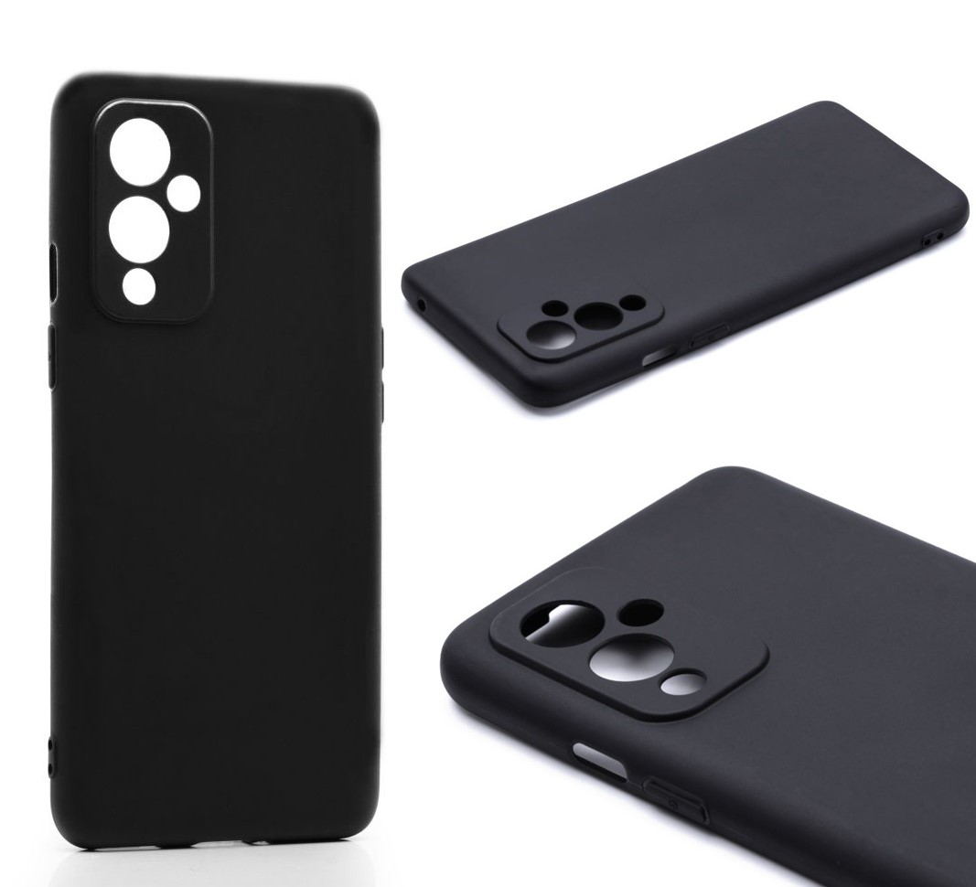 Силиконовый чехол TPU Case матовый для OnePlus 9 черный