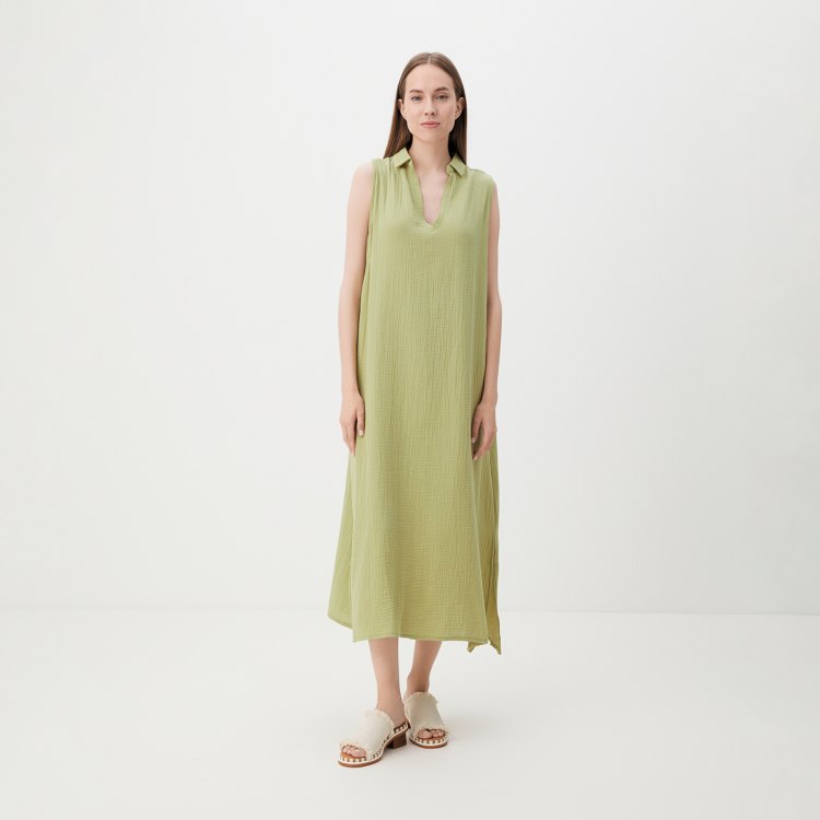 

Платье женское Maison David DRESS-2C зеленое XL, Зеленый, DRESS-2C