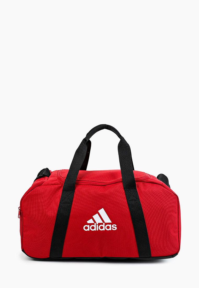 фото Дорожная сумка унисекс adidas tiro du s bag красная, 32х65х31 см