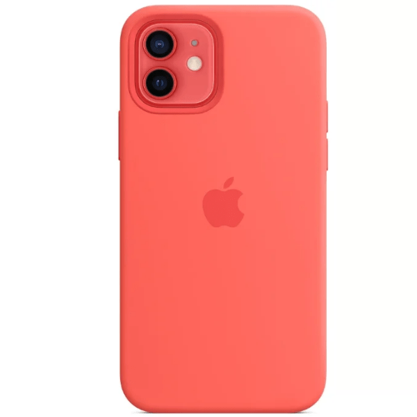 фото Чехол iphone 12/12 pro silicon case pink citrus (magsafe) c logo nobrand