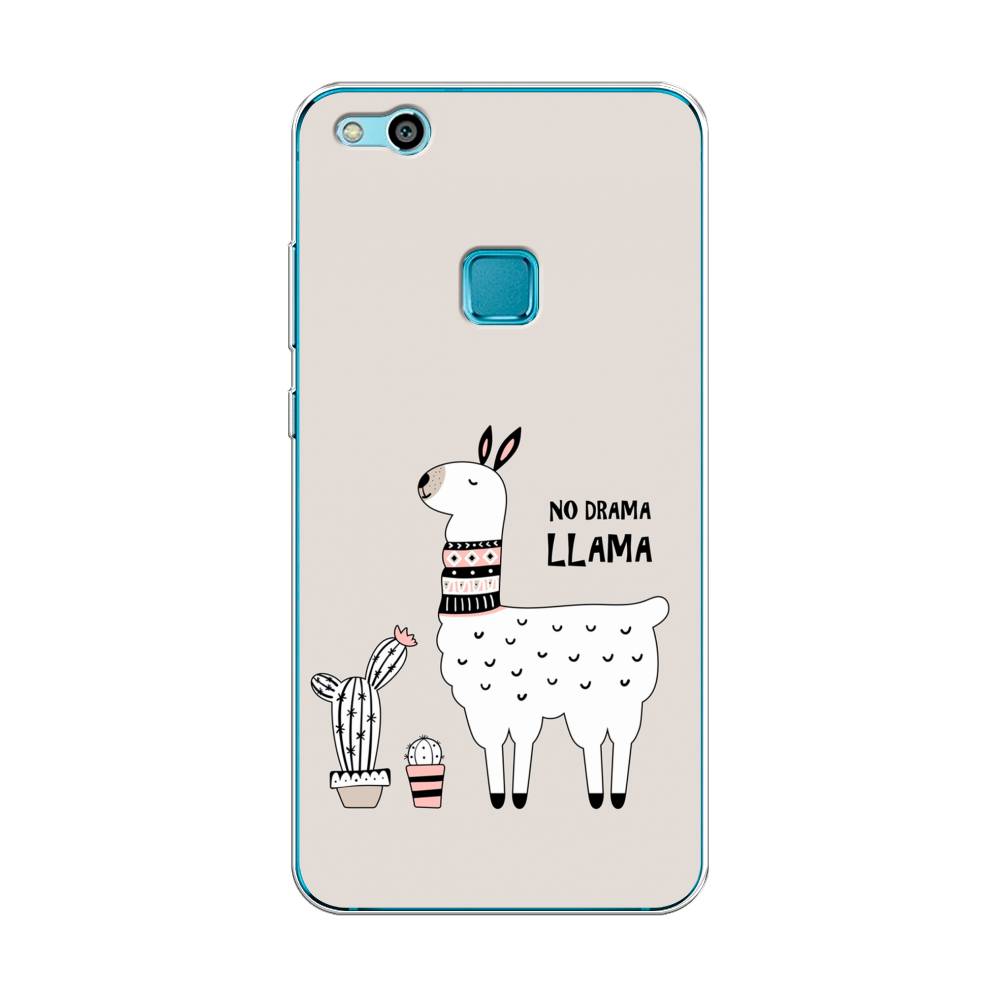 

Чехол Awog на Huawei P10 Lite "No drama LLama", Разноцветный, 61350-2