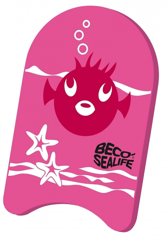 фото Доска для плавания детская beco kickboard sealifе голубая