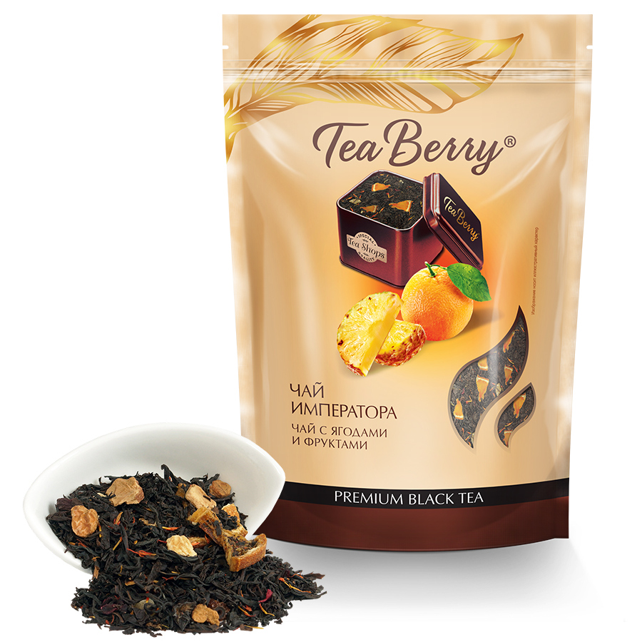 

Чай черный Tea Berry Чай императора, листовой, с добавками, 170 г