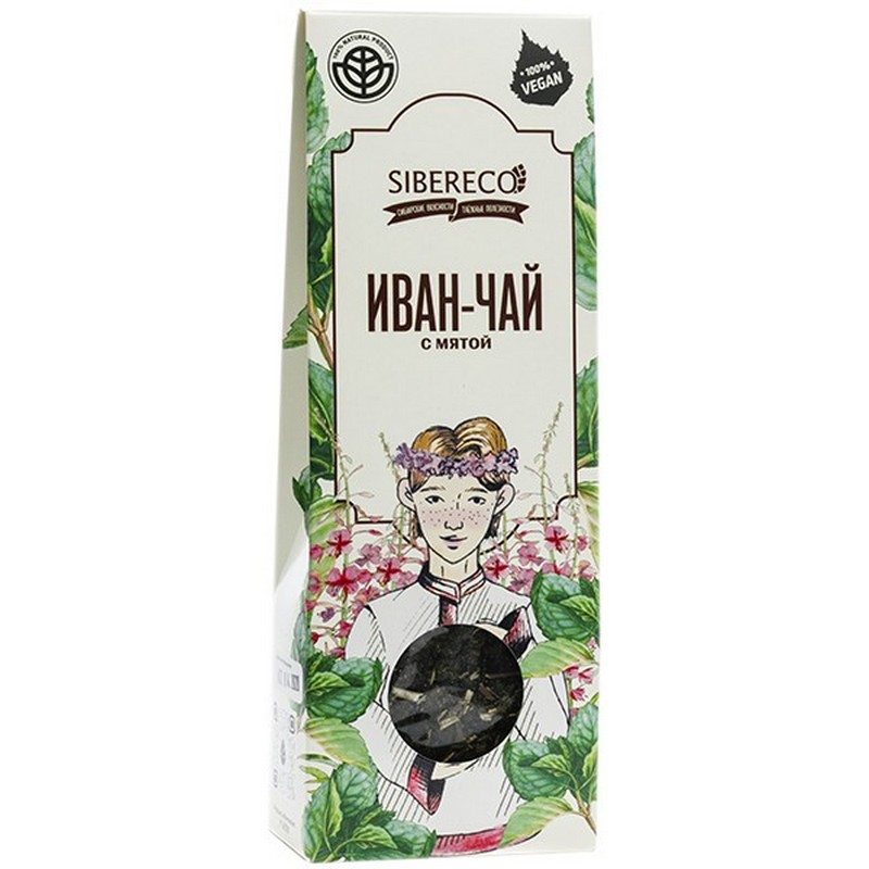 

Чайный напиток Sibereco "Иван-чай нежный мятный", 30 г