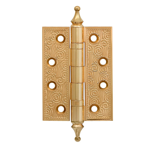 Петля дверная латунная Armadillo Castillo CL 500-A4 102x76x3,5 IG итальянское золото