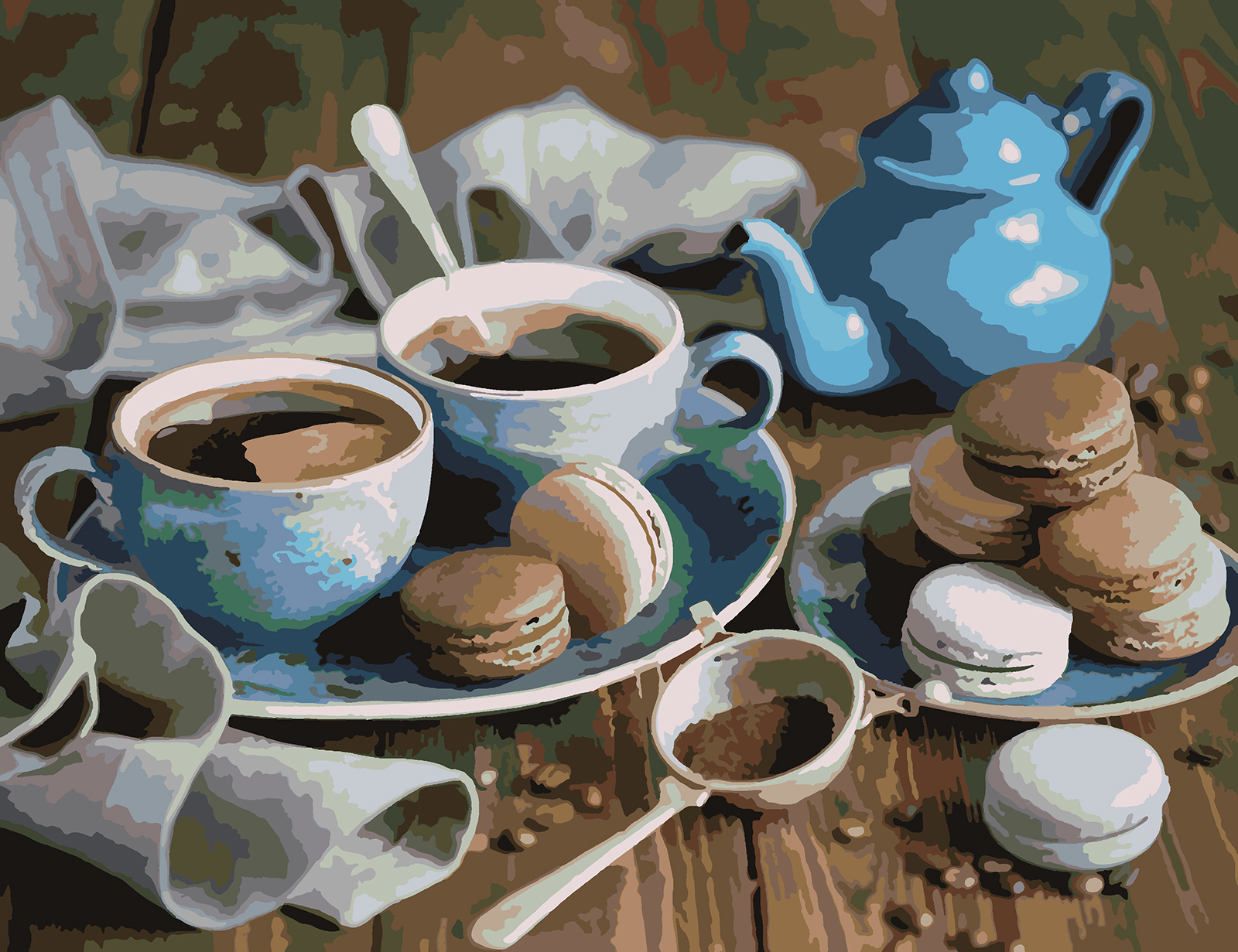 

Картина по номерам Красиво Красим Кофейная Пара 100х120см, Кофейная Пара