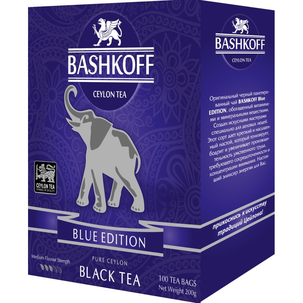 

Чай черный Bashkoff tea "Blue Edition", 100 пакетиков