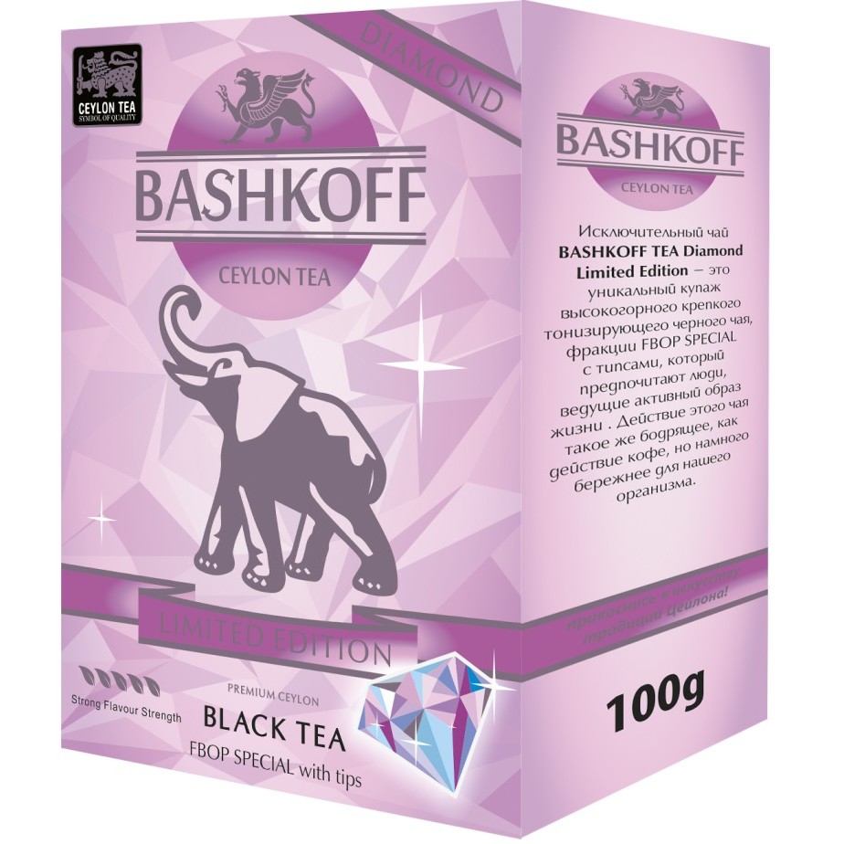 

Чай черный Bashkoff tea "Diamond Limited Edition", мелкий лист с типсами, FBOP, 100 г