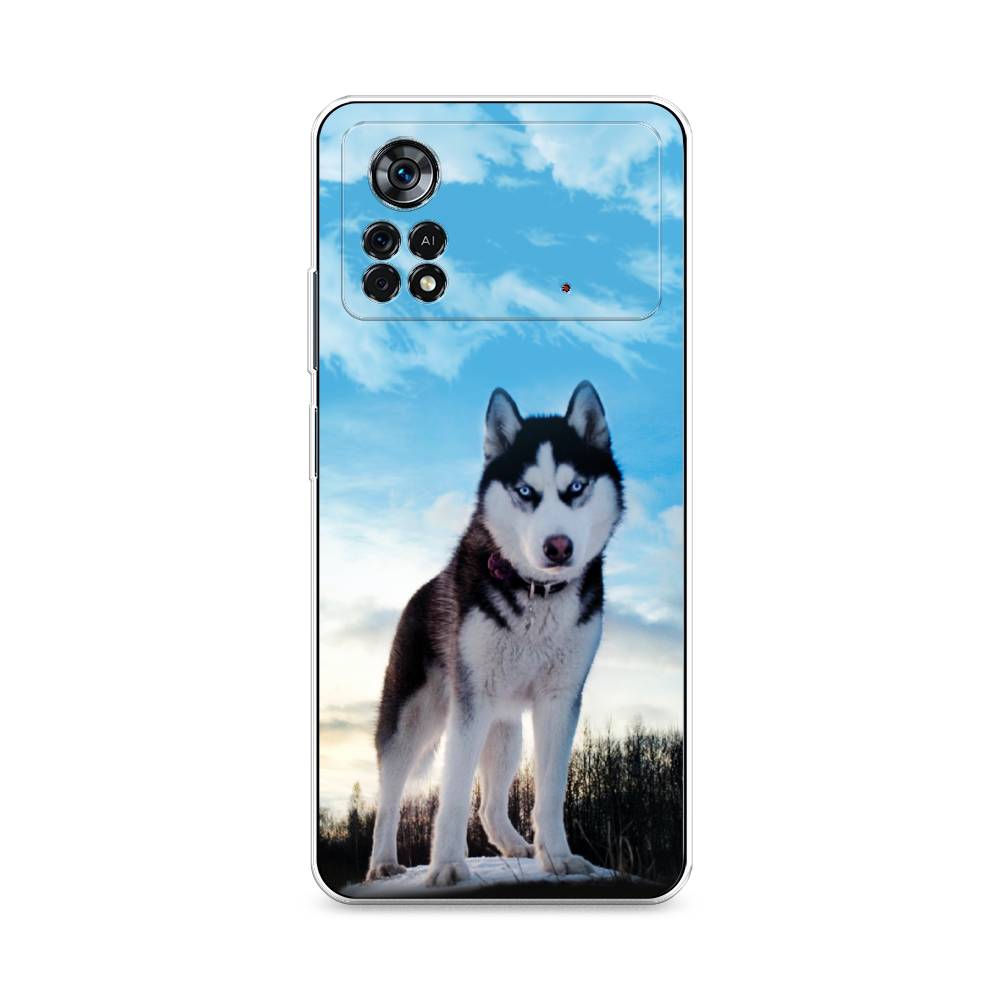 

Чехол Awog на Poco X4 Pro 5G "Хаски 3", Разноцветный, 313150-2