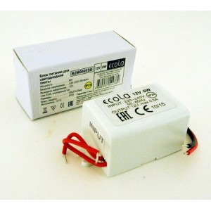 Блок питания для светодиодной ленты Ecola LED strip Power Supply 6W 220V-12V IP20