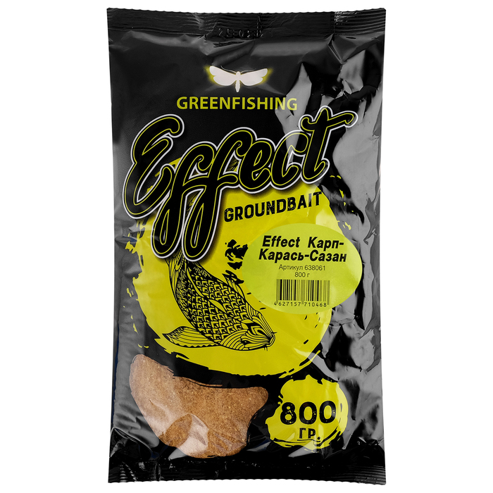 

Прикормка Greenfishing Effect «Карп-Карась-сазан», 800 гр