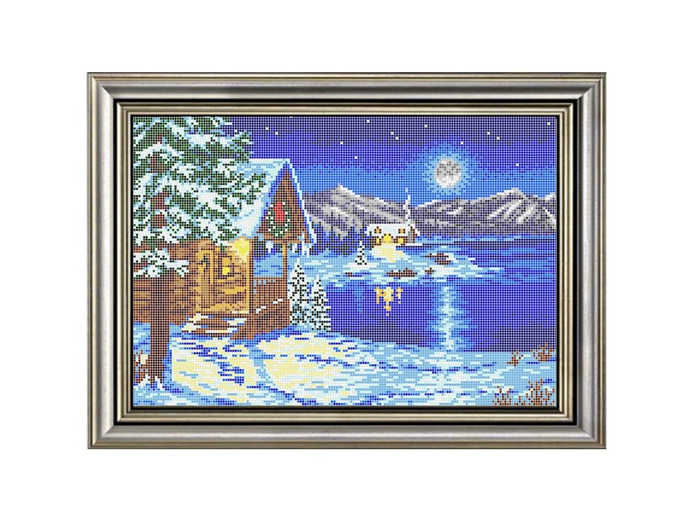 

Рисунок на ткани «Зимний вечер»