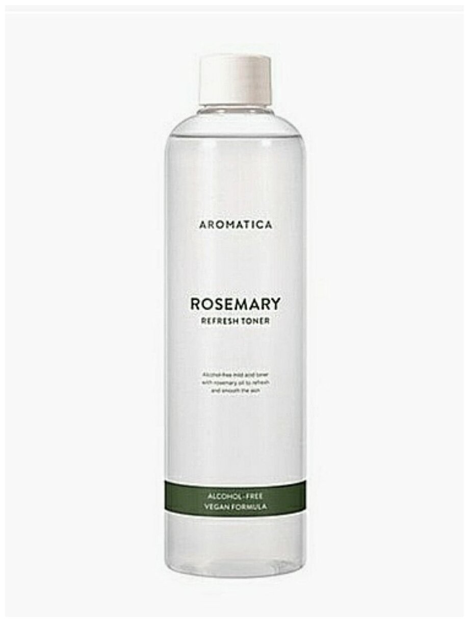 фото Органический бесспиртовой тоник для лица aromatica rosemary refresh toner