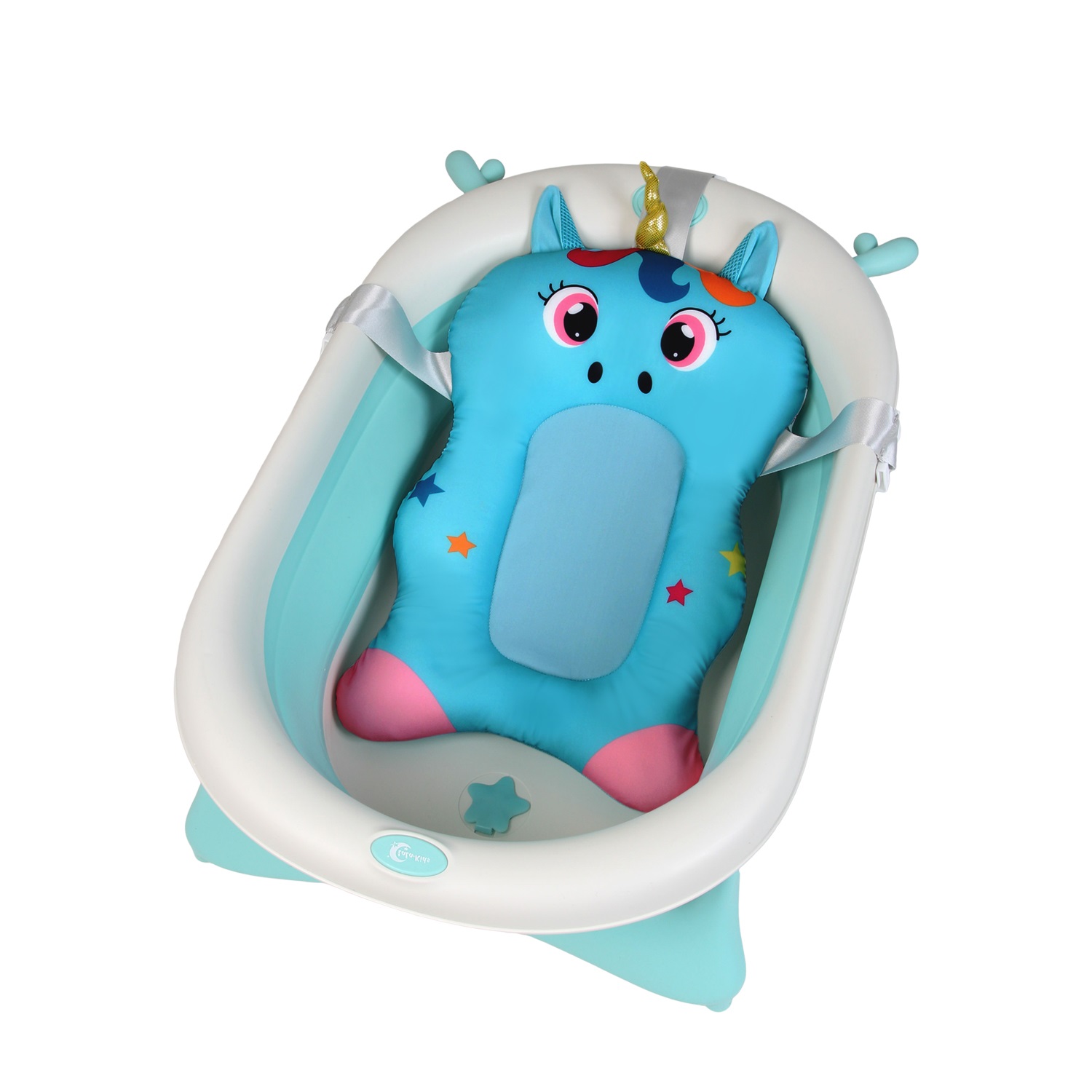 

Горка LaLa-Kids для купания новорожденных, цвет: голубой, LLK000420бирюзовый