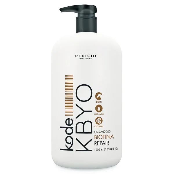 Шампунь восстанавливающий с биотином Kode Kbyo Shampoo Repair Periche 1000 мл periche profesional восстанавливающий шампунь energy shampoo линии new order 250