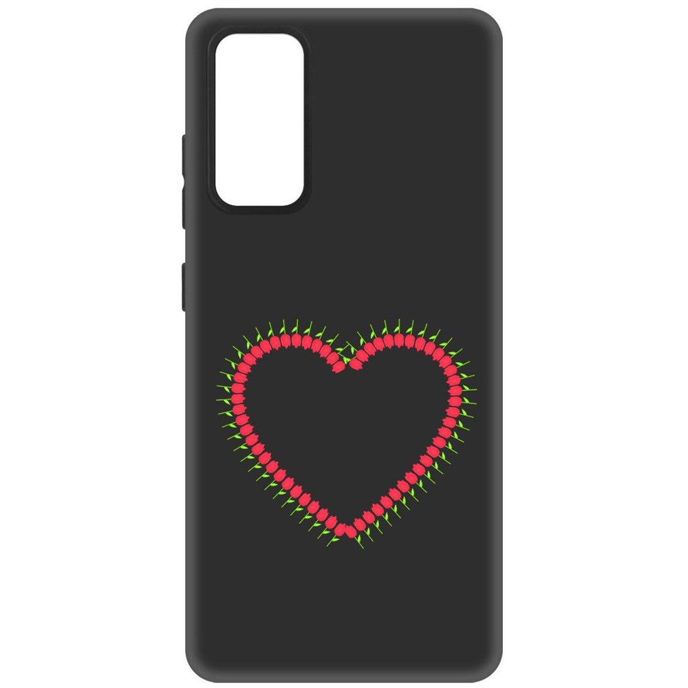 

Чехол-накладка Софт Сердце из тюльпанов для Samsung Galaxy S20 FE
