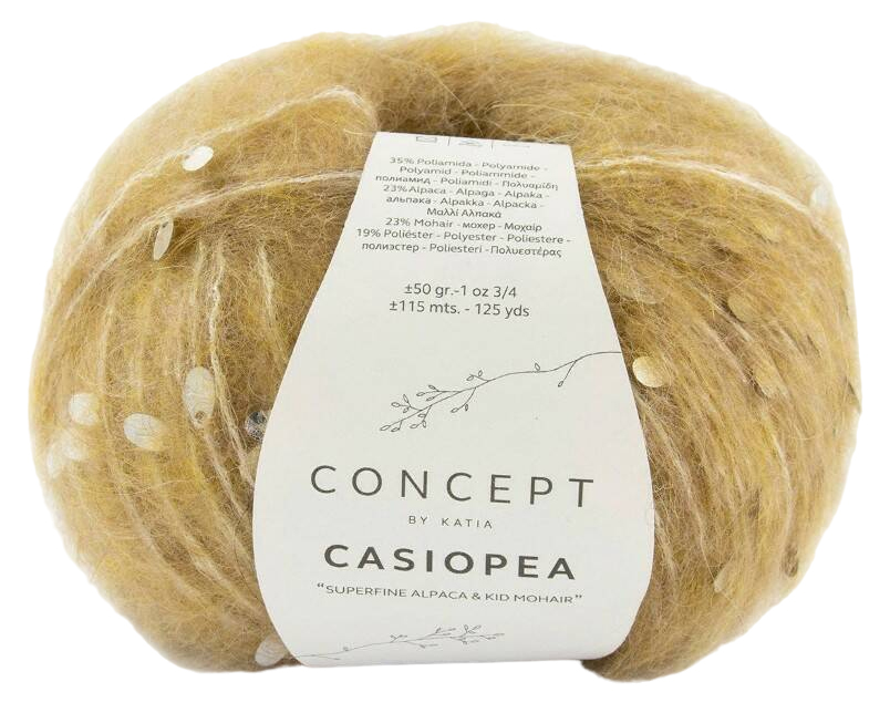 

Пряжа Katia CASIOPEA (051), песочный меланж, 5 шт. по 50 г