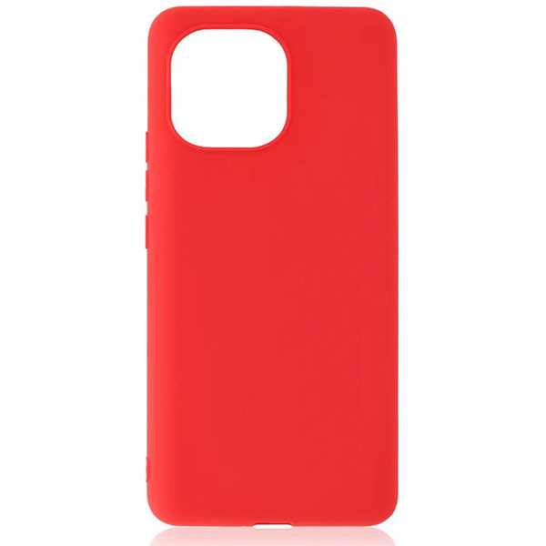 фото Силиконовый чехол для xiaomi mi 11 soft matte красный zibelino