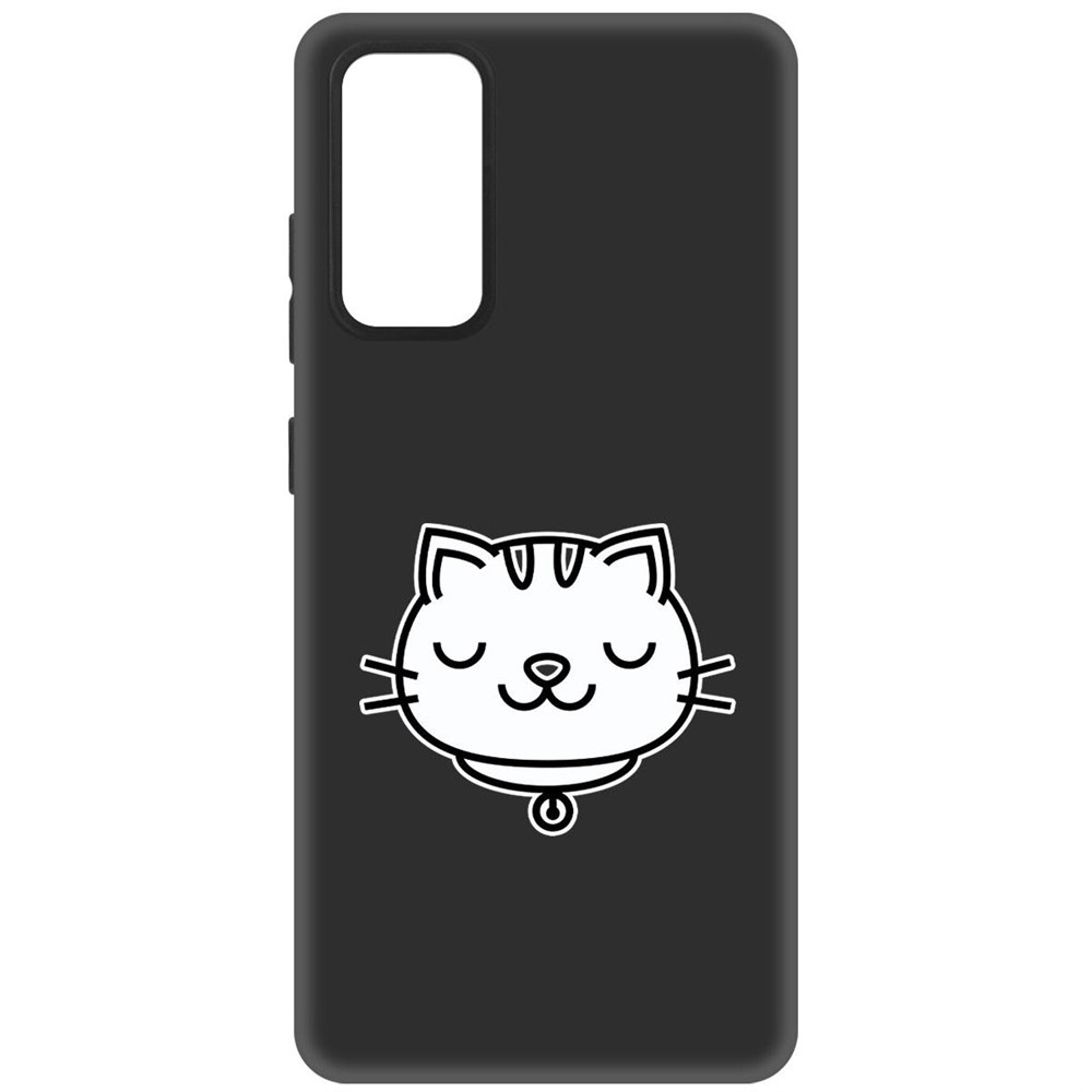

Чехол-накладка Софт Черно-белая кошка для Samsung Galaxy S20 FE