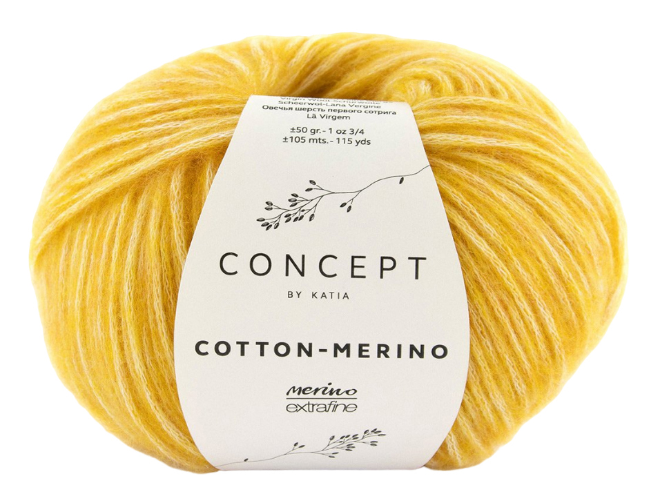 

Пряжа Katia COTTON MERINO (135), дыня меланж, 5 шт. по 50 г