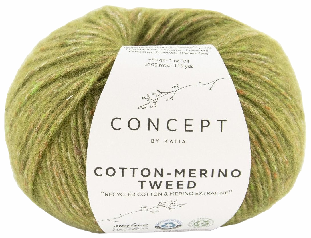 

Пряжа Katia COTTON-MERINO TWEED (502), твид, 5 шт. по 50 г