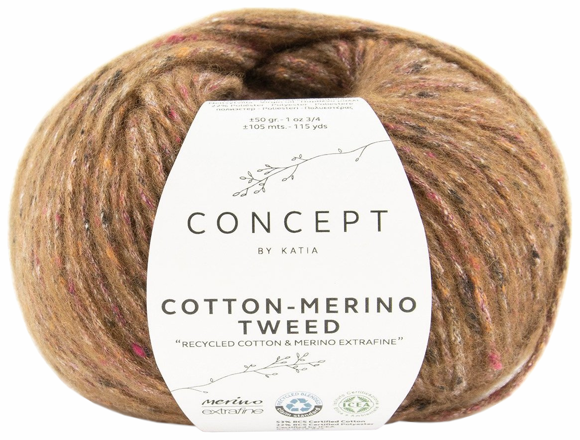

Пряжа Katia COTTON-MERINO TWEED (505), твид, 5 шт. по 50 г
