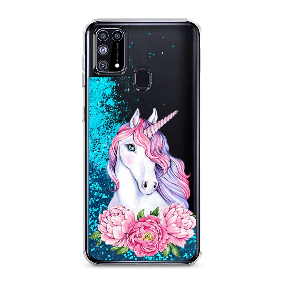 

Чехол Awog на Samsung Galaxy M31 / Самсунг M31 "Единорог с пионами", 2100793-1