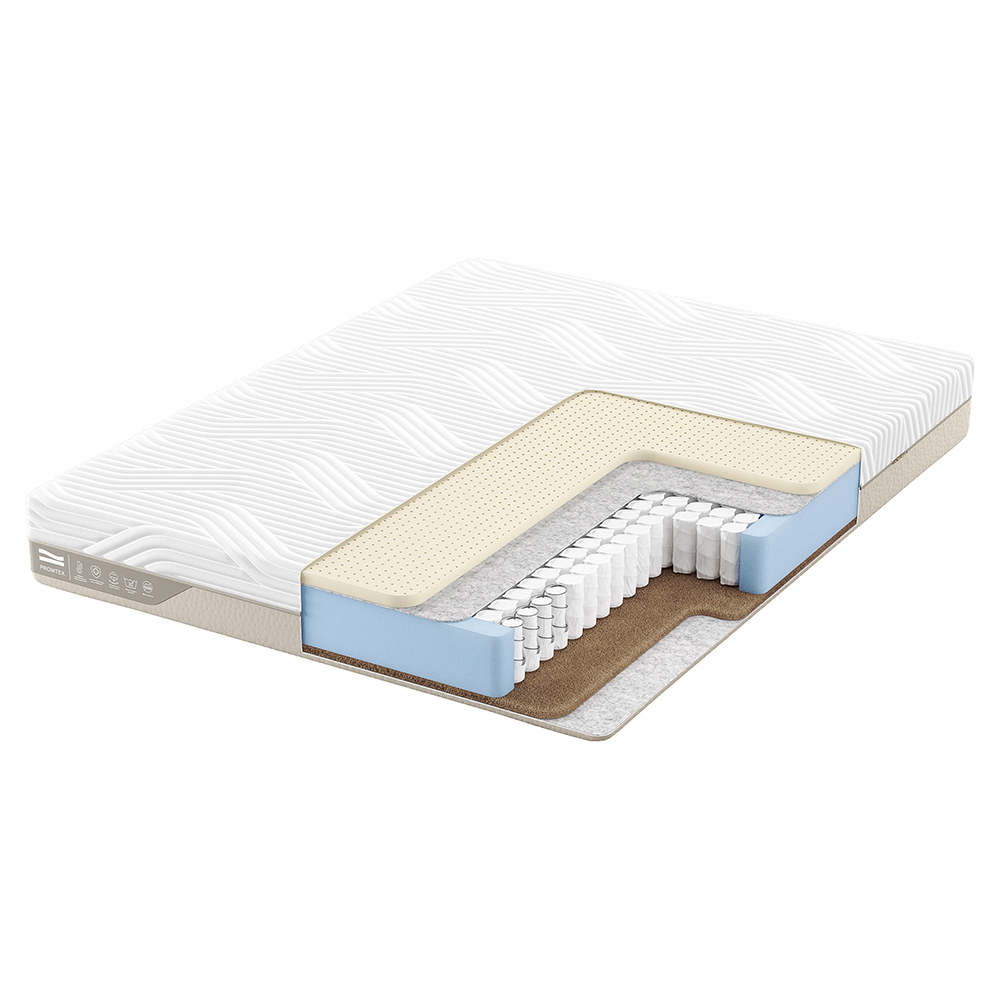 

Матрас с независимыми пружинами Promtex Duet Combi 120x190, Белый, Duet Combi