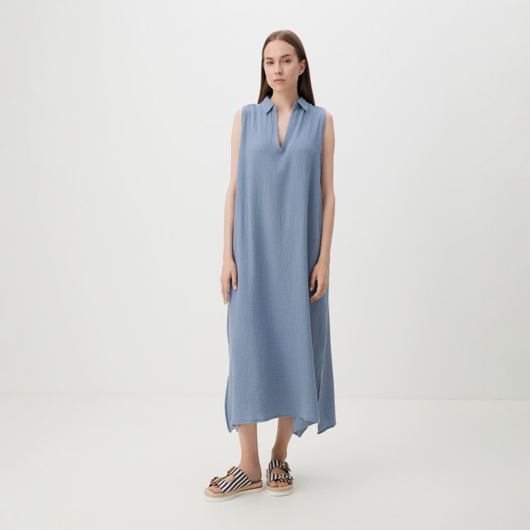 Платье женское Maison David DRESS-2C голубое S