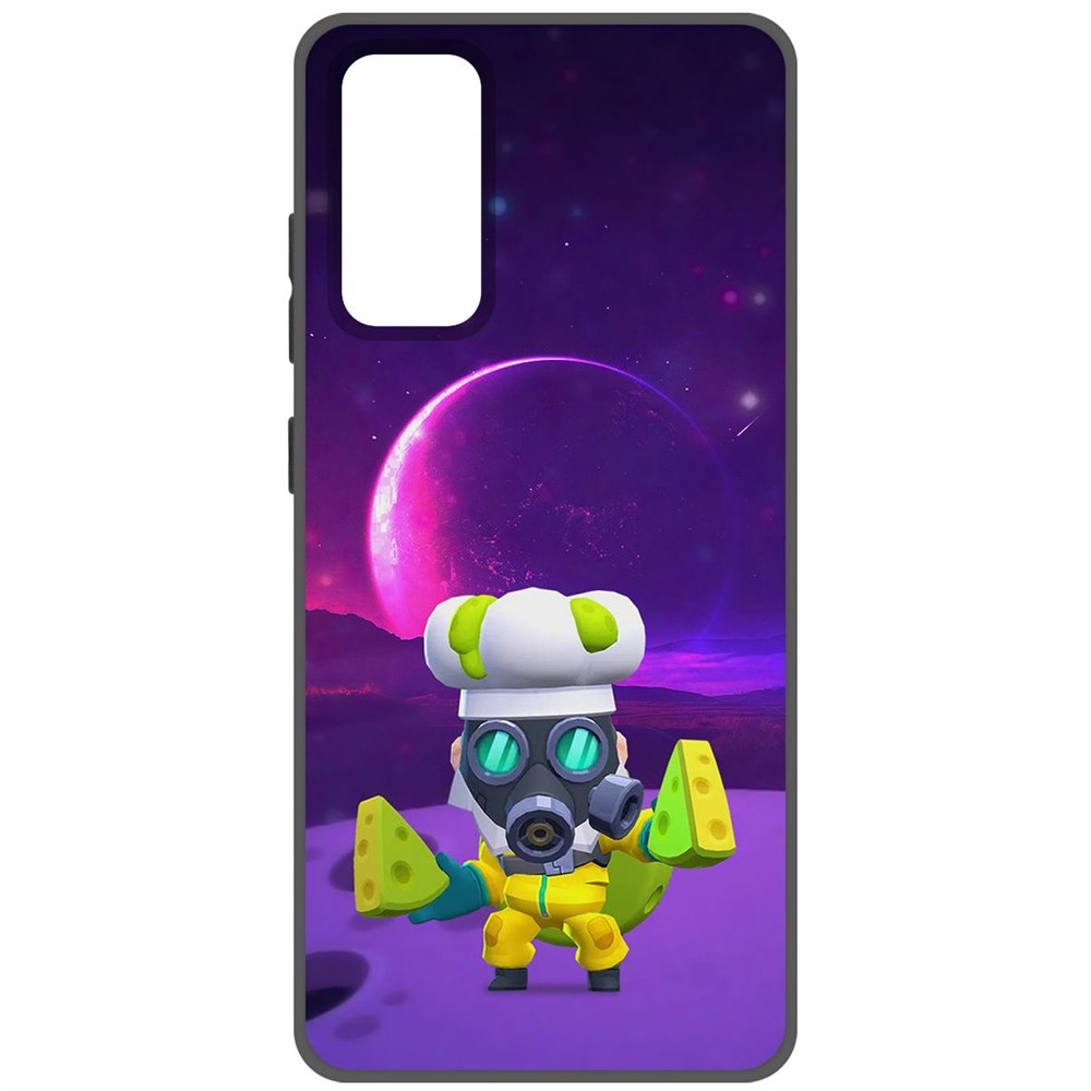 

Чехол-накладка Софт Brawl Stars - Майк с плесенью для Samsung Galaxy S20 FE, Черный