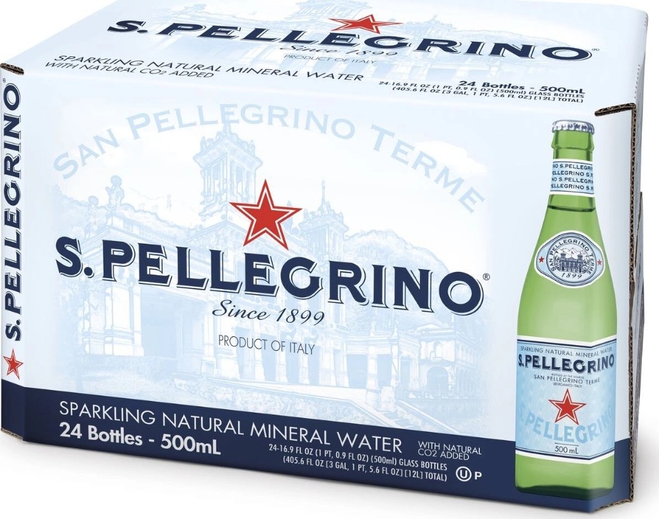 

Минеральная газированная вода S.Pellegrino, стекло, 24 шт по 0.5 л, газированная стекло