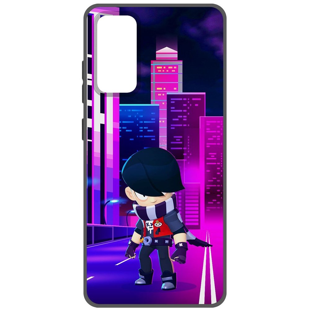 

Чехол-накладка Софт Brawl Stars - Эдгар для Samsung Galaxy S20 FE, Черный