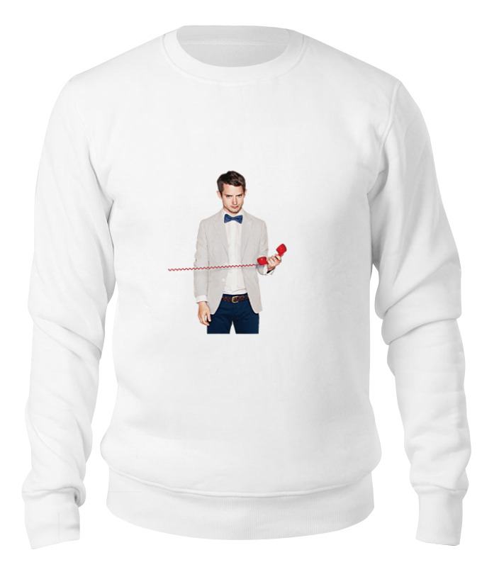 

Свитшот Printio Elijah wood with red phone белый 2XL, Elijah wood with red phone