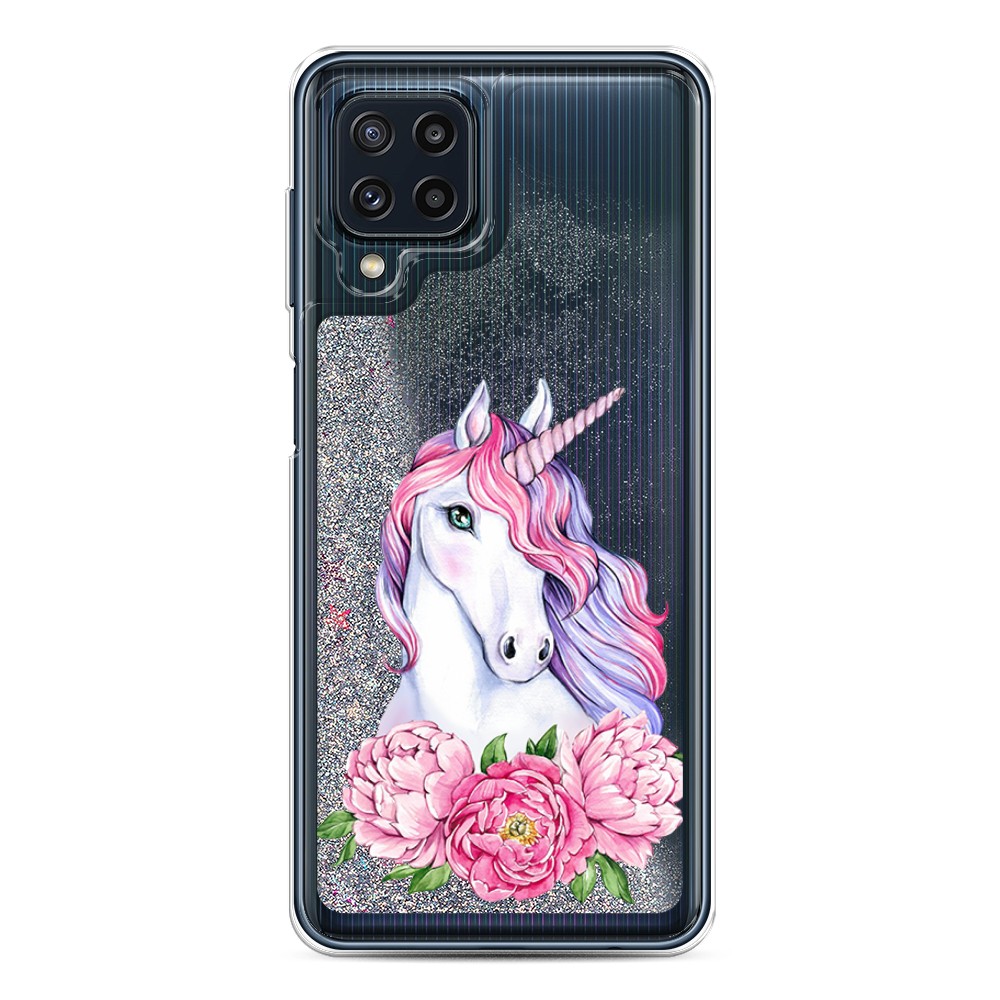 

Чехол Awog на Samsung Galaxy M32 / Самсунг M32 "Единорог с пионами", Разноцветный, 2103591-1