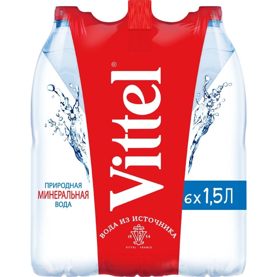 фото Минеральная негазированная вода 1,5л пэт по 6 штук vittel