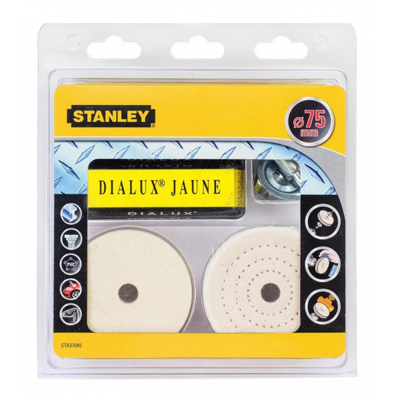

Набор полировальный для дрели STA37045 Stanley