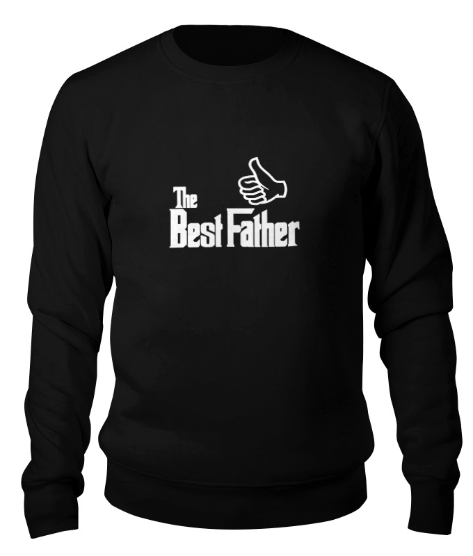 

Свитшот Printio The best father, лучший отец черный 2XL, The best father, лучший отец