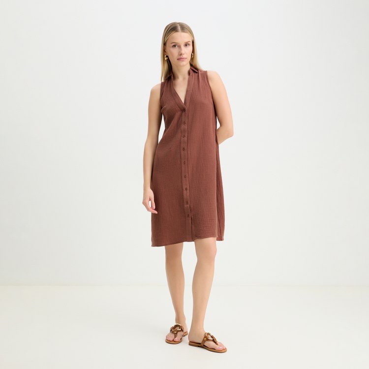 

Платье женское Maison David BLN924-1 коричневое M, Коричневый, BLN924-1