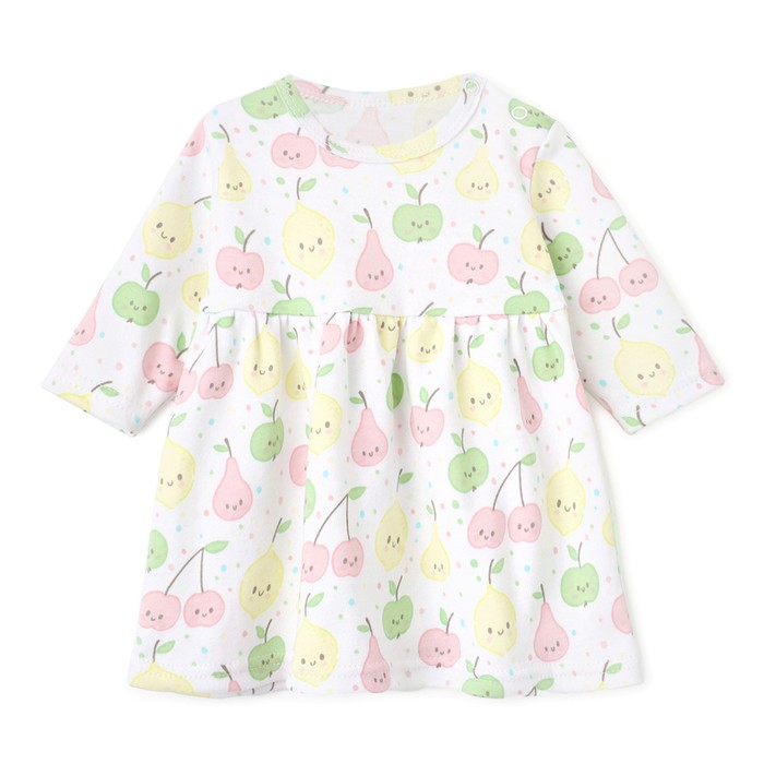 

Платье Bloom Baby Фрукты с дл. рукавом, р. 62 см, молочный