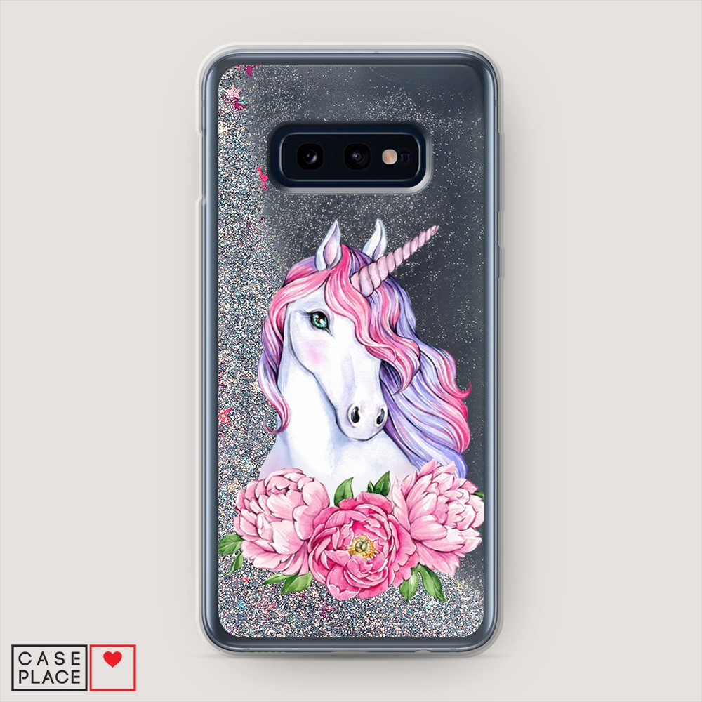 

Чехол Awog на Samsung Galaxy S10E "Единорог с пионами", Разноцветный, 27291-1