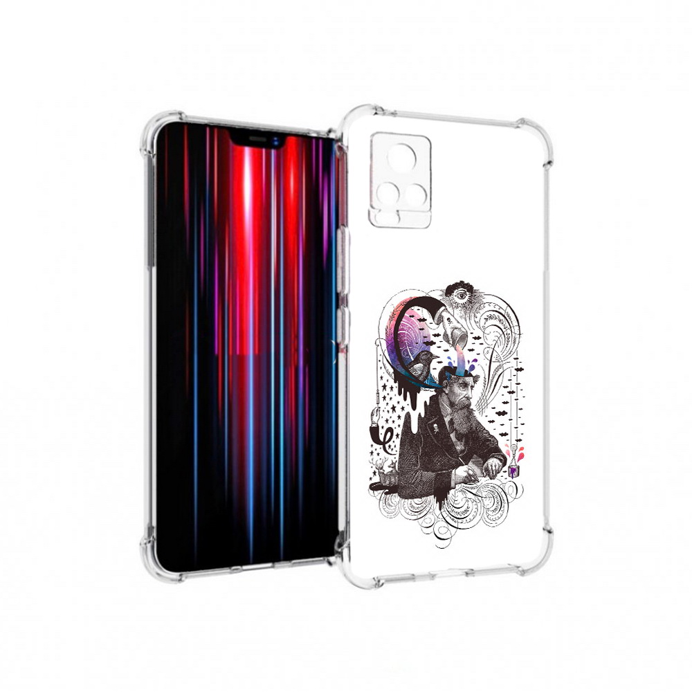 

Чехол MyPads Tocco для Vivo V20 PRO абстракция думающий мужчина (PT226964.386.210), Прозрачный, Tocco