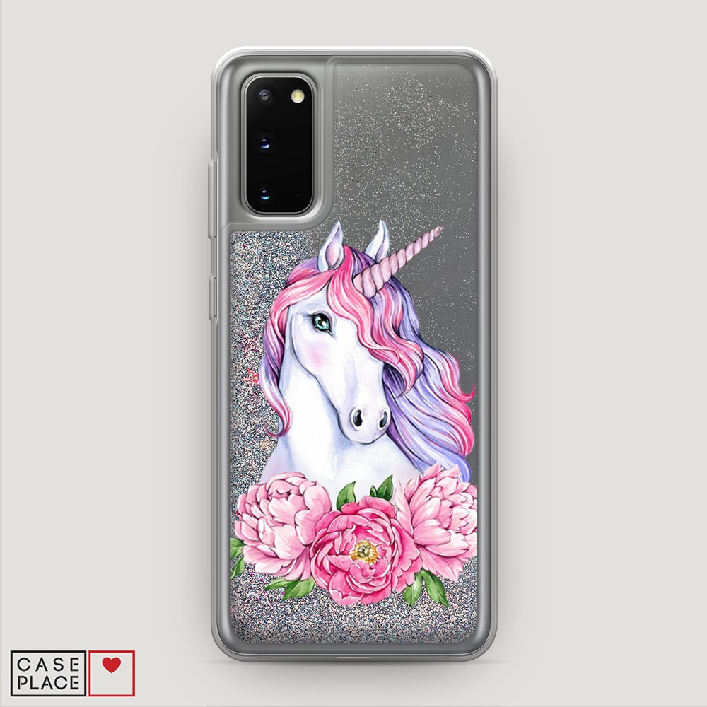 

Чехол Awog на Samsung Galaxy S20 "Единорог с пионами", Разноцветный, 29291-1