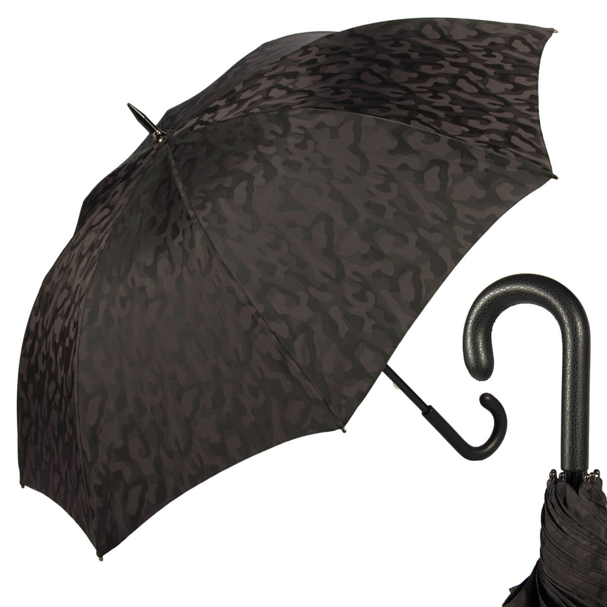 Зонт-трость мужской механический Pasotti Esperto Classic Divorzi black