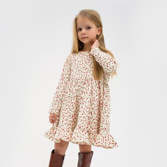 

Платье детское KAFTAN Розы, белый, 122, Разноцветный, Розы