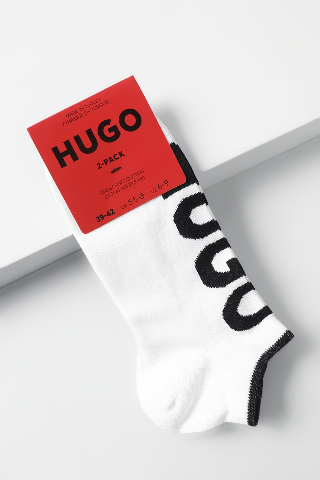 

Комплект носков женских HUGO 50469274 белых 39-42, Белый, 50469274